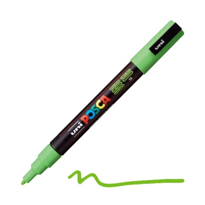 Popisovač UNI POSCA PC-3M, 0,9-1,3 mm - 72, jablkovo zelený