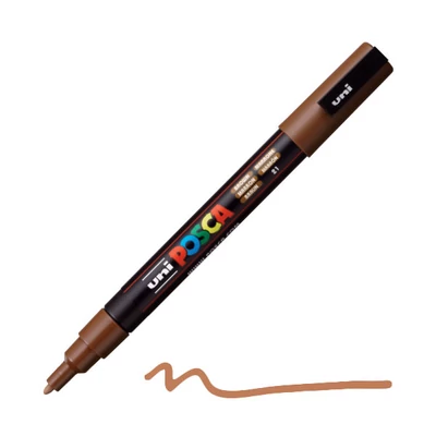 Popisovač UNI POSCA PC-3M, 0,9-1,3 mm - 21, hnedý