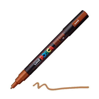 Popisovač UNI POSCA PC-3M, 0,9-1,3 mm - 42, bronzový
