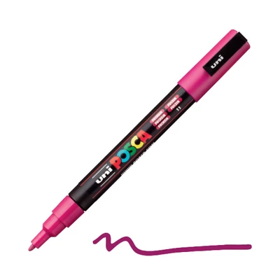 Popisovač UNI POSCA PC-3M, 0,9-1,3 mm - 11, fuchsiový