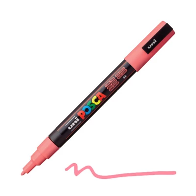 Popisovač UNI POSCA PC-3M, 0,9-1,3 mm - 66, koralový