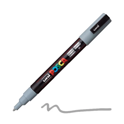 Popisovač UNI POSCA PC-3M, 0,9-1,3 mm - 37, šedý