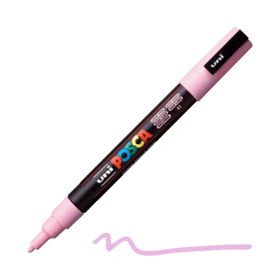 Popisovač UNI POSCA PC-3M, 0,9-1,3 mm - 51, svetloružový