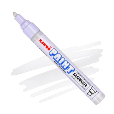 Lakový popisovač na olejovej báze UNI Paint PX-20 - biely, 2,2-2,8 mm