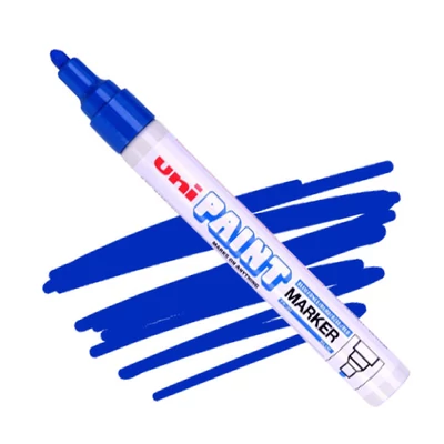 Lakový popisovač na olejovej báze UNI Paint PX-20 - modrý, 2,2-2,8 mm