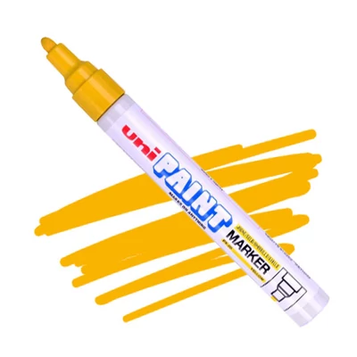 Lakový popisovač na olejovej báze UNI Paint PX-20 - žltý, 2,2-2,8 mm