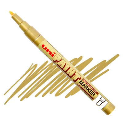 Lakový popisovač na olejovej báze UNI Paint PX-21 - zlatý, 0,8 - 1,2 mm