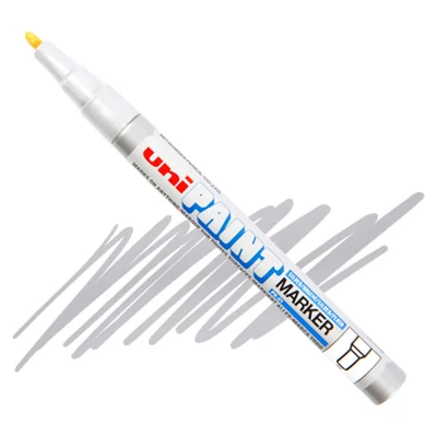 Lakový popisovač na olejovej báze UNI Paint PX-21 - strieborný, 0,8 - 1,2 mm
