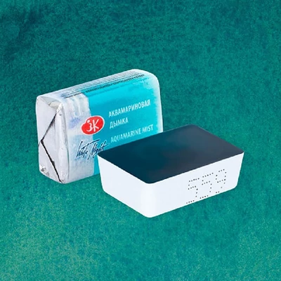 Akvarelová farba v panvičke White Nights, 2,5 ml, granulačná - 559, aquamarine mist