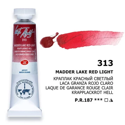 Akvarelová farba v tube White Nights, 10 ml - 313, madder lake red light