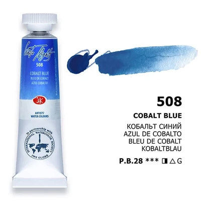 Akvarelová farba v tube White Nights, 10 ml - 508, cobalt blue