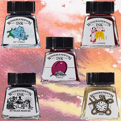 Winsor&amp;Newton tinta, 14 ml - v rôznych farbách