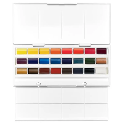 Sada akvarelových farieb Winsor&amp;Newton Cotman Studio, 24 ks
