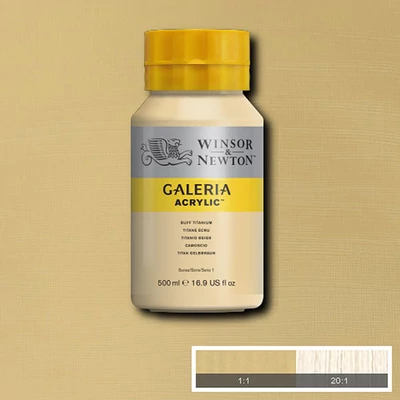 Akrylová farba Winsor&Newton Galeria, 500 ml - 060, buff titanium