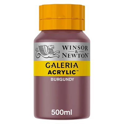 Akrylová farba Winsor&amp;Newton Galeria, 500 ml - 075, burgundy
