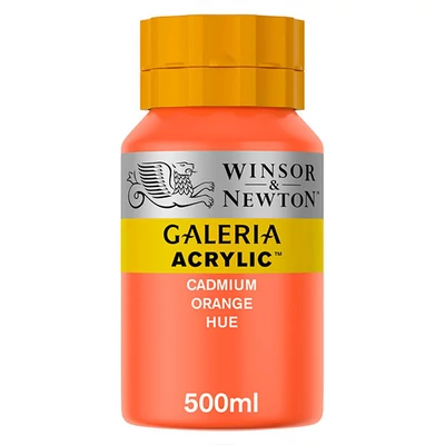 Akrylová farba Winsor&amp;Newton Galeria, 500 ml - 090, cadmium orange hue