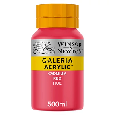 Akrylová farba Winsor&amp;Newton Galeria, 500 ml - 095, cadmium red hue