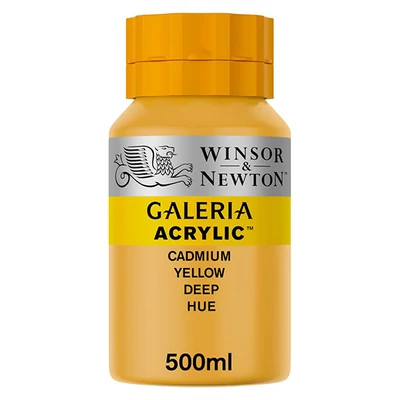Akrylová farba Winsor&amp;Newton Galeria, 500 ml - 115, cadmium yellow deep hue
