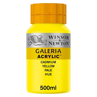 Akrylová farba Winsor&amp;Newton Galeria, 500 ml - 114, cadmium yellow pale hue