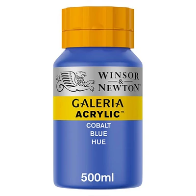 Akrylová farba Winsor&amp;Newton Galeria, 500 ml - 179, cobalt blue hue