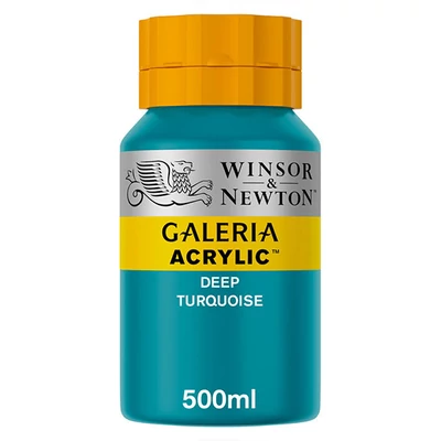 Akrylová farba Winsor&amp;Newton Galeria, 500 ml - 232, deep turquoise