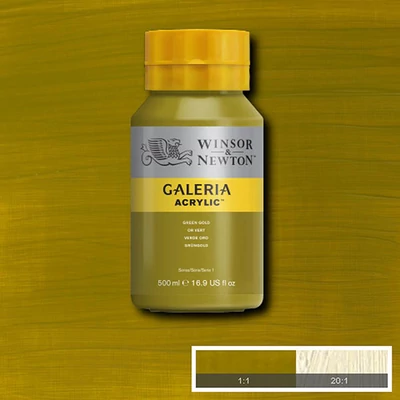 Akrylová farba Winsor&Newton Galeria, 500 ml - 294, green gold