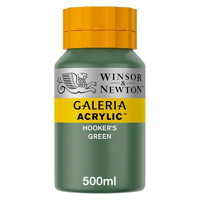 Akrylová farba Winsor&amp;Newton Galeria, 500 ml - 311, hooker's green
