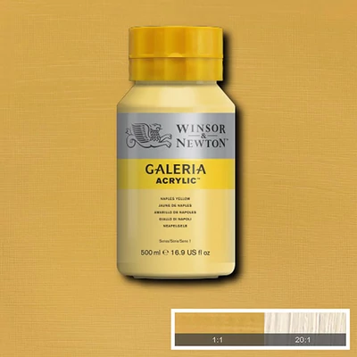 Akrylová farba Winsor&Newton Galeria, 500 ml - 422, naples yellow