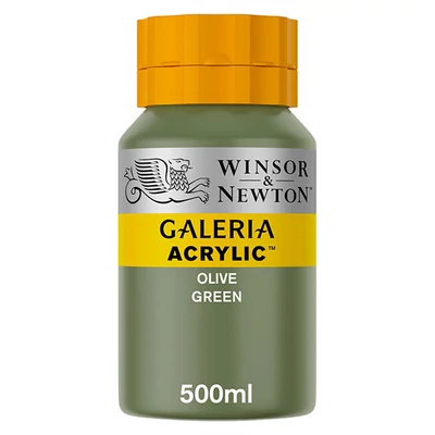 Akrylová farba Winsor&amp;Newton Galeria, 500 ml - 447, olive green