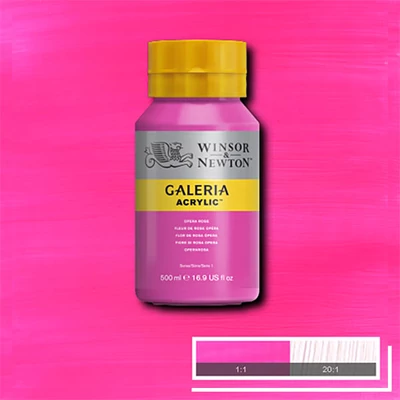 Akrylová farba Winsor&Newton Galeria, 500 ml - 448, opera rose