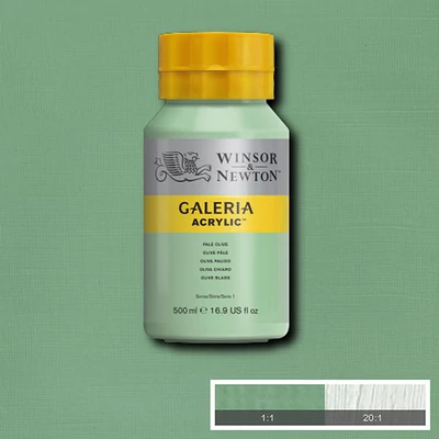 Akrylová farba Winsor&amp;amp;Newton Galeria, 500 ml - 435, pale olive