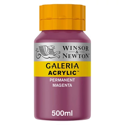 Akrylová farba Winsor&amp;Newton Galeria, 500 ml - 488, permanent magenta