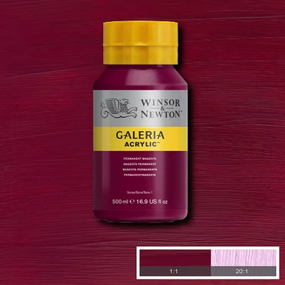 Akrylová farba Winsor&Newton Galeria, 500 ml - 488, permanent magenta