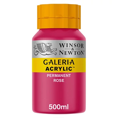 Akrylová farba Winsor&amp;Newton Galeria, 500 ml - 502, permanent rose