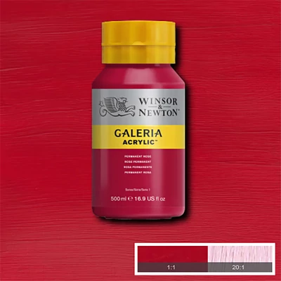 Akrylová farba Winsor&Newton Galeria, 500 ml - 502, permanent rose