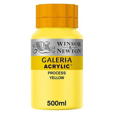 Akrylová farba Winsor&amp;Newton Galeria, 500 ml - 527, process yellow