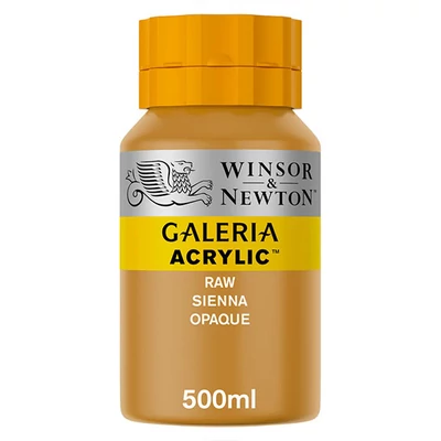 Akrylová farba Winsor&amp;Newton Galeria, 500 ml - 553, raw sienna opaque