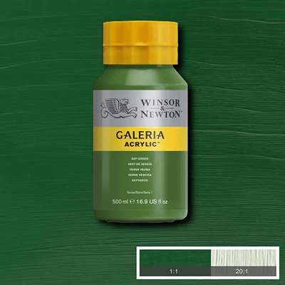 Akrylová farba Winsor&Newton Galeria, 500 ml - 599, sap green