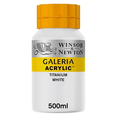 Akrylová farba Winsor&amp;amp;Newton Galeria, 500 ml - 644, titanium white