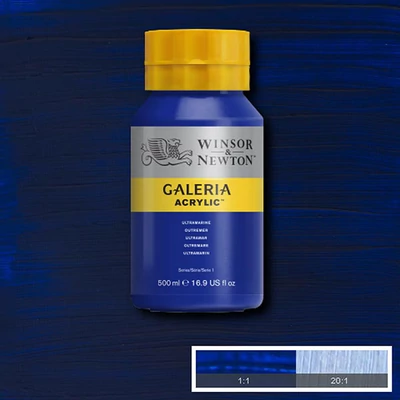 Akrylová farba Winsor&Newton Galeria, 500 ml - 660, ultramarine