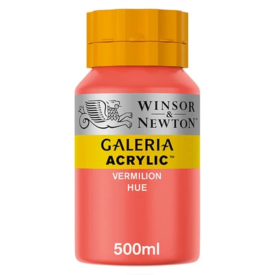 Akrylová farba Winsor&amp;Newton Galeria, 500 ml - 682, vermillion hue