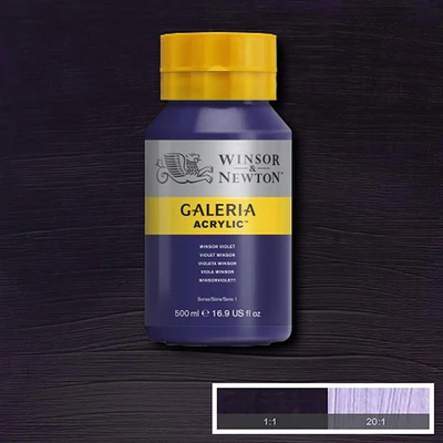 Akrylová farba Winsor&Newton Galeria, 500 ml - 728, winsor violet