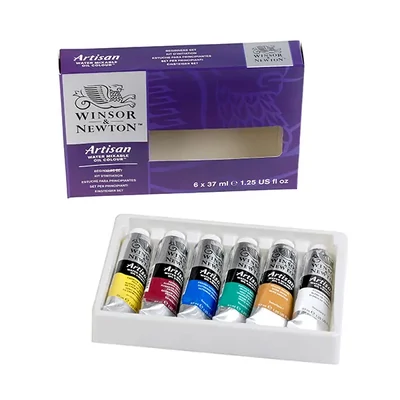 Sada vodových olejových farieb Winsor&amp;Newton Artisan – 6x37 ml, Beginners set