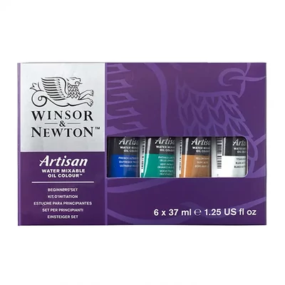 Sada vodových olejových farieb Winsor&amp;Newton Artisan – 6x37 ml, Beginners set