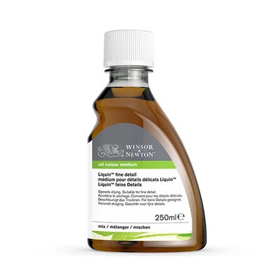 Médium na urýchlenie schnutia olejových farieb Winsor&Newton Liquin fine detail - 250 ml