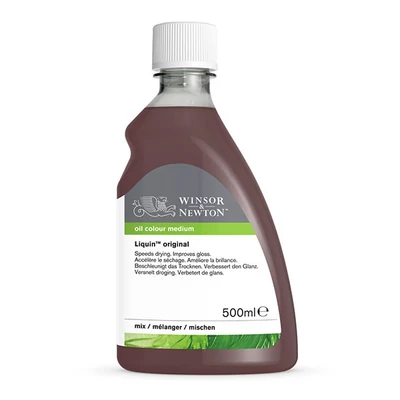 Médium na urýchlenie schnutia olejových farieb Winsor&amp;amp;Newton Liquin original gél - 500 ml