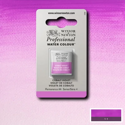 Akvarelová farba Winsor&Newton Professional, 1/2 panvičky - 192, cobalt violet