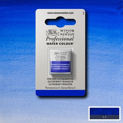 Akvarelová farba Winsor&Newton Professional, 1/2 panvičky - 263, French ultramarine