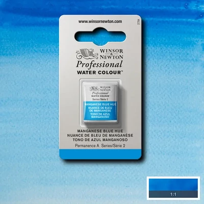 Akvarelová farba Winsor&Newton Professional, 1/2 panvičky - 379, manganese blue hue
