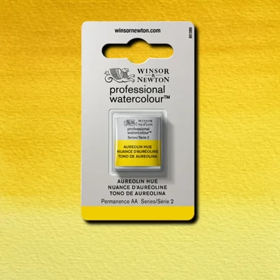Akvarelová farba Winsor&Newton Professional, 1/2 panvičky - 417, aureolin hue
